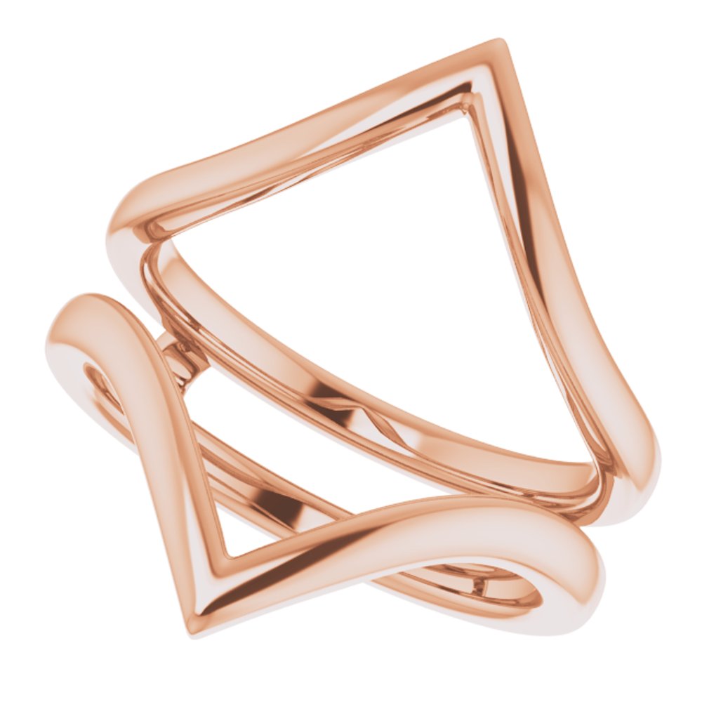 14K Rose Ring Guard