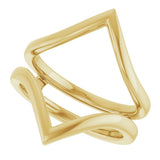 14K Yellow Ring Guard