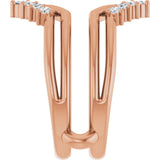 14K Rose 1/4 CTW Lab-Grown Diamond Ring Guard