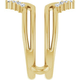 14K Yellow Gold 1/4 CTW Lab-Grown Diamond Ring Guard