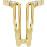 14K Yellow Gold 1/4 CTW Lab-Grown Diamond Ring Guard