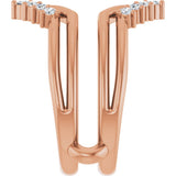 14K Rose Gold 1/4 CTW Lab-Grown Diamond Ring Guard