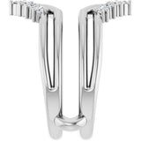 14K White Gold 1/4 CTW Lab-Grown Diamond Ring Guard
