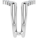 14K White 1/4 CTW Lab-Grown Diamond Ring Guard