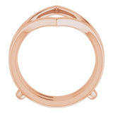 14K Rose Ring Guard