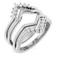 14K White Gold 1/4 CTW Lab-Grown Diamond Ring Guard