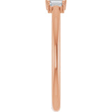 14K Rose 1/8 CTW Natural Diamond Stackable Ring