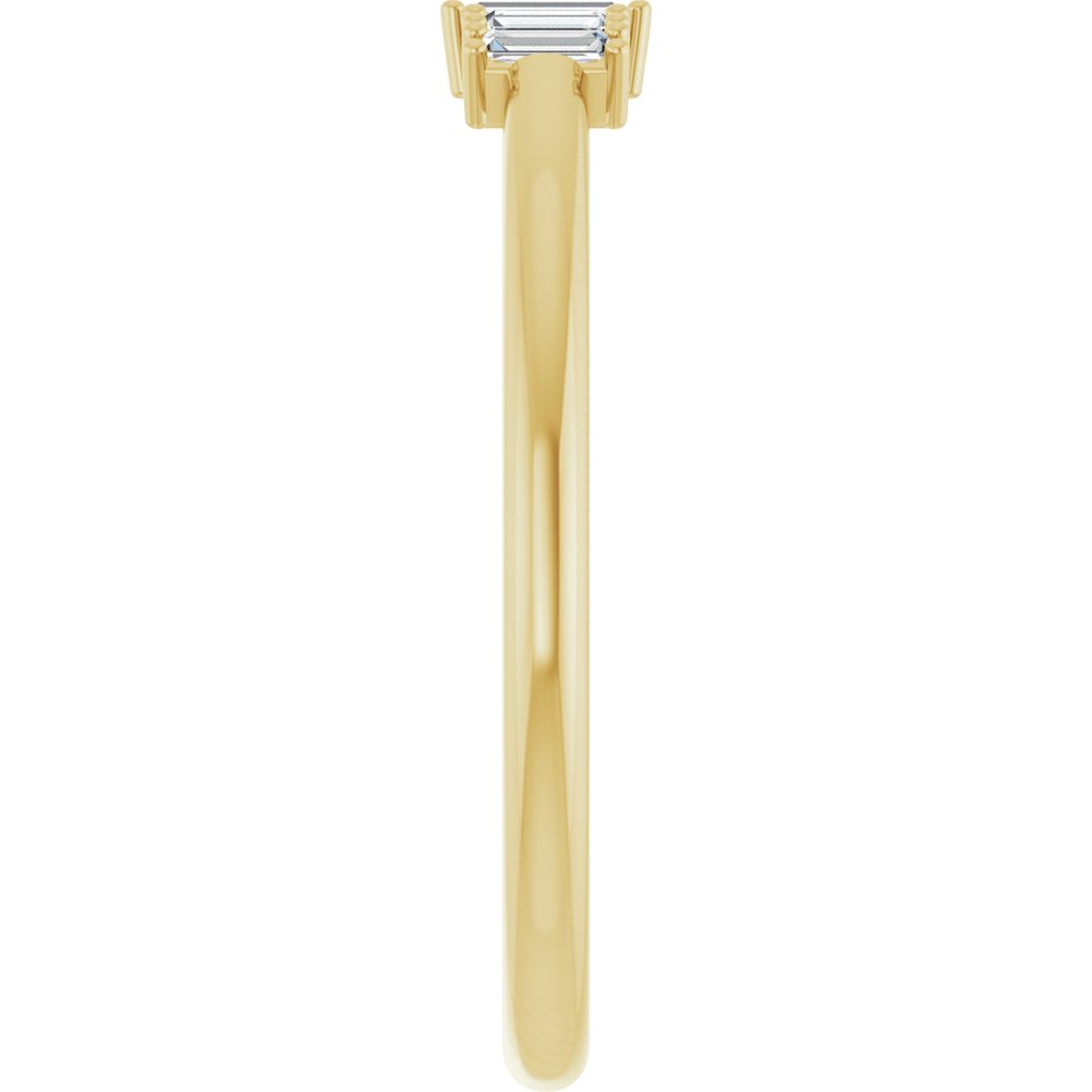 14K Yellow Gold 1/8 CTW Natural Diamond Stackable Ring