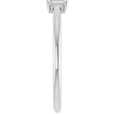 14K White Gold 1/8 CTW Natural Diamond Stackable Ring