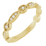 14K Yellow 1/10 CTW Natural Diamond Anniversary Band
