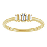 14K Yellow Gold 1/8 CTW Natural Diamond Stackable Ring