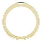 14K Yellow Gold 1/10 CT Natural Diamond Stackable Ring