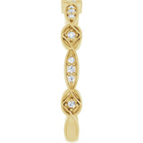 14K Yellow 1/10 CTW Natural Diamond Anniversary Band