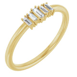 14K Yellow Gold 1/8 CTW Natural Diamond Stackable Ring