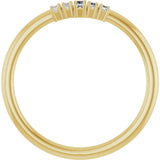14K Yellow Gold 1/8 CTW Natural Diamond Stackable Ring