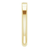 14K Yellow Gold 1/10 CT Natural Diamond Stackable Ring