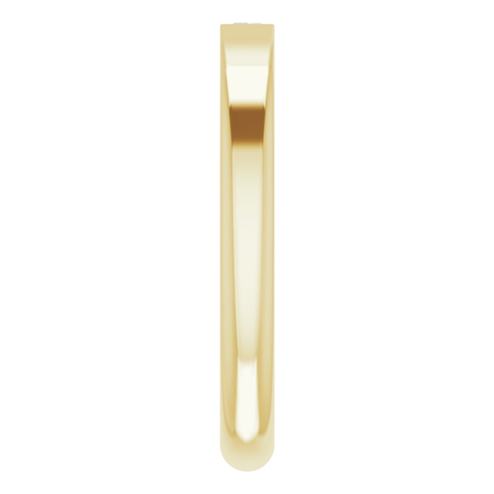 14K Yellow Gold 1/10 CT Natural Diamond Stackable Ring