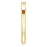 14K Yellow Gold 1/10 CT Natural Diamond Stackable Ring