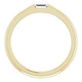 14K Yellow Gold 1/10 CT Natural Diamond Stackable Ring