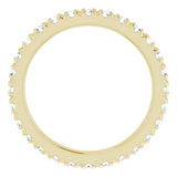14K Yellow Gold 1/2 CTW Natural Diamond Eternity Band Size 3