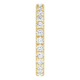 14K Yellow Gold 1/2 CTW Natural Diamond Eternity Band Size 3