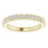 14K Yellow Gold 1/2 CTW Natural Diamond Eternity Band Size 3
