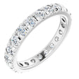Platinum 7/8 CTW Natural Diamond Eternity Band Size 3.5