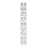 Platinum 7/8 CTW Natural Diamond Eternity Band Size 3.5