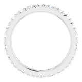 Platinum 7/8 CTW Natural Diamond Eternity Band Size 3.5