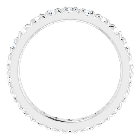 Platinum 7/8 CTW Natural Diamond Eternity Band Size 3.5