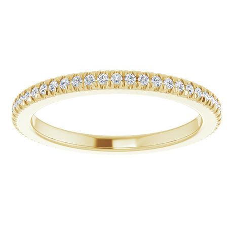 14K Yellow Gold 1/5 CTW Natural Diamond Eternity Band