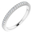 14K White Gold 1/5 CTW Natural Diamond Eternity Band Size 4.25