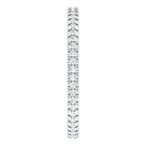 14K White Gold 1/5 CTW Natural Diamond Eternity Band Size 4.25