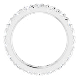 14K White Gold 2 1/6 CTW Lab-Grown Diamond Eternity Band Size 5.25