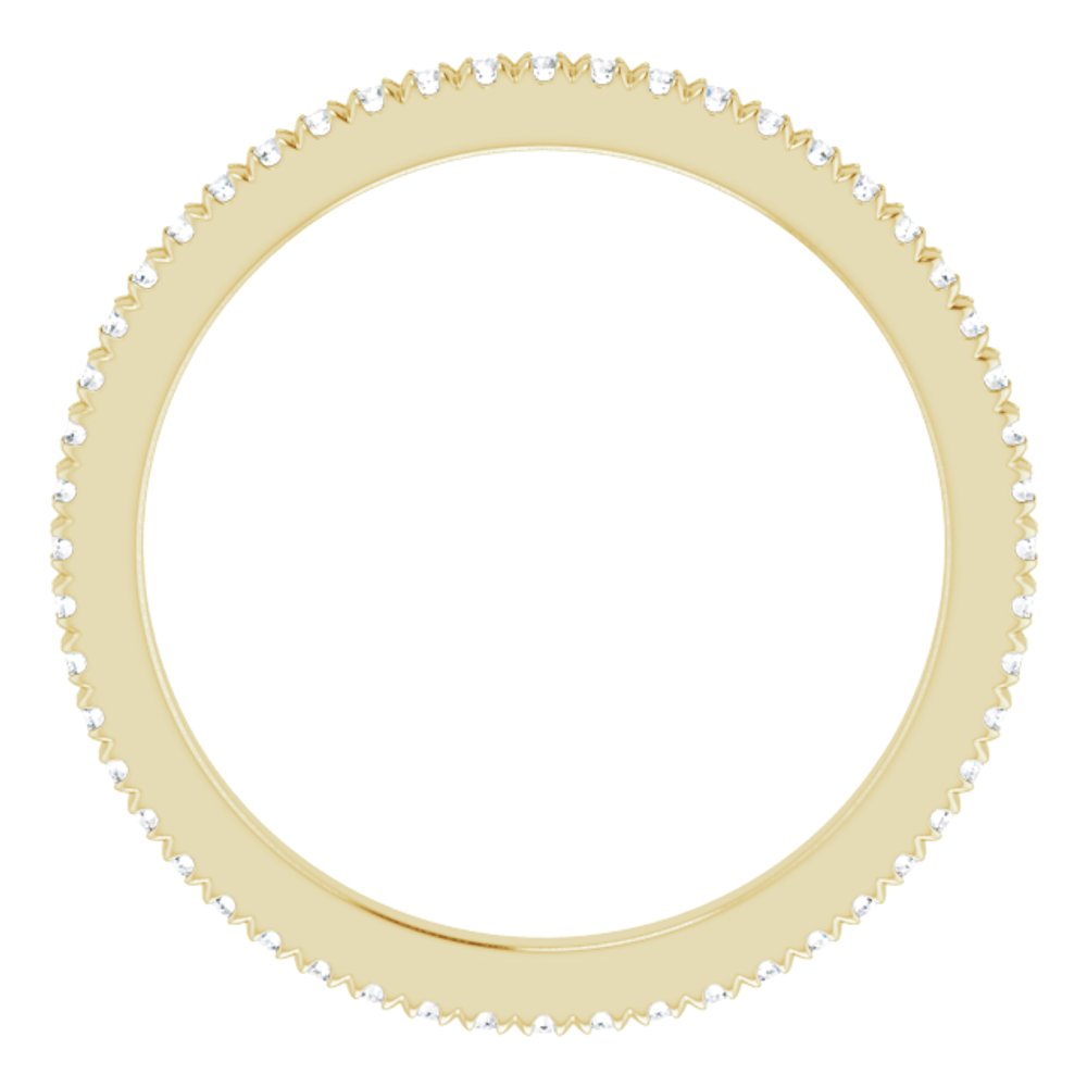14K Yellow Gold 1/5 CTW Natural Diamond Eternity Band