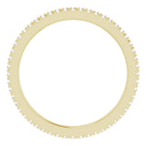 14K Yellow Gold 1/5 CTW Natural Diamond Eternity Band