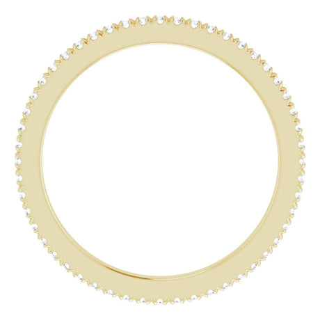 14K Yellow Gold 1/5 CTW Natural Diamond Eternity Band