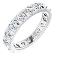 14K White Gold 2 1/6 CTW Natural Diamond Eternity Band Size 5.25