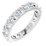 14K White Gold 2 1/6 CTW Lab-Grown Diamond Eternity Band Size 5.25