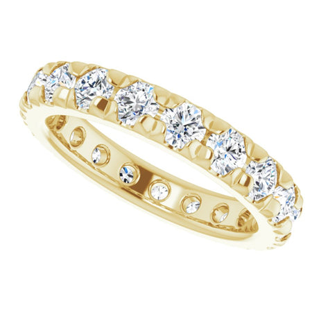 14K Yellow Gold 2 CTW Lab-Grown Diamond Eternity Band