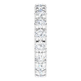 14K White Gold 2 1/6 CTW Lab-Grown Diamond Eternity Band Size 5.25