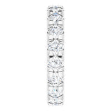 14K White Gold 2 1/6 CTW Natural Diamond Eternity Band Size 5.25