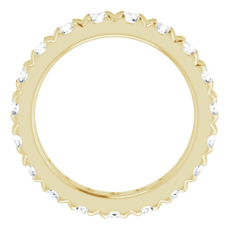 14K Yellow Gold 2 CTW Lab-Grown Diamond Eternity Band
