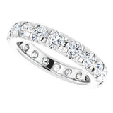 14K White Gold 2 1/6 CTW Natural Diamond Eternity Band Size 5.25