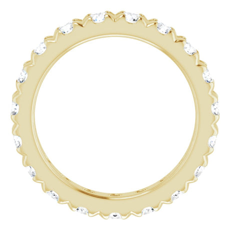 14K Yellow Gold 2 CTW Lab-Grown Diamond Eternity Band