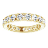 14K Yellow Gold 2 CTW Lab-Grown Diamond Eternity Band