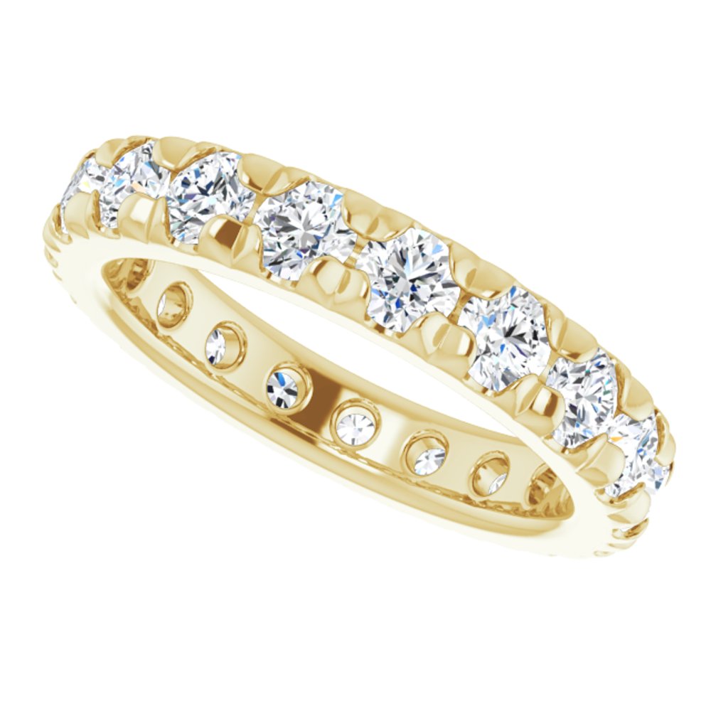 14K Yellow Gold 2 CTW Lab-Grown Diamond Eternity Band