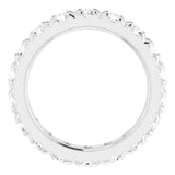 14K White Gold 2 1/2 CTW Lab-Grown Diamond Eternity Band Size 4.75