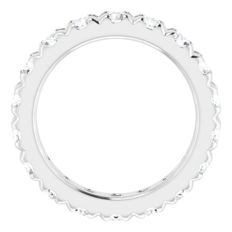 14K White Gold 2 1/2 CTW Lab-Grown Diamond Eternity Band Size 4.75