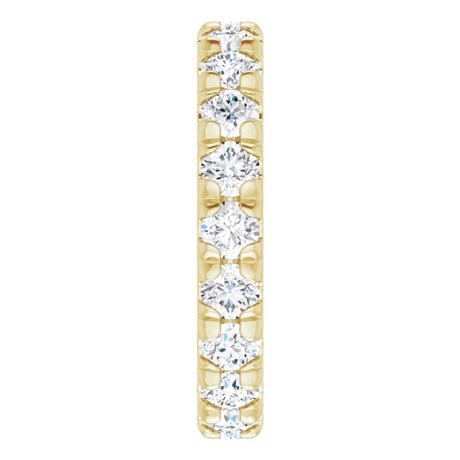 14K Yellow Gold 2 1/8 CTW Lab-Grown Diamond Eternity Band